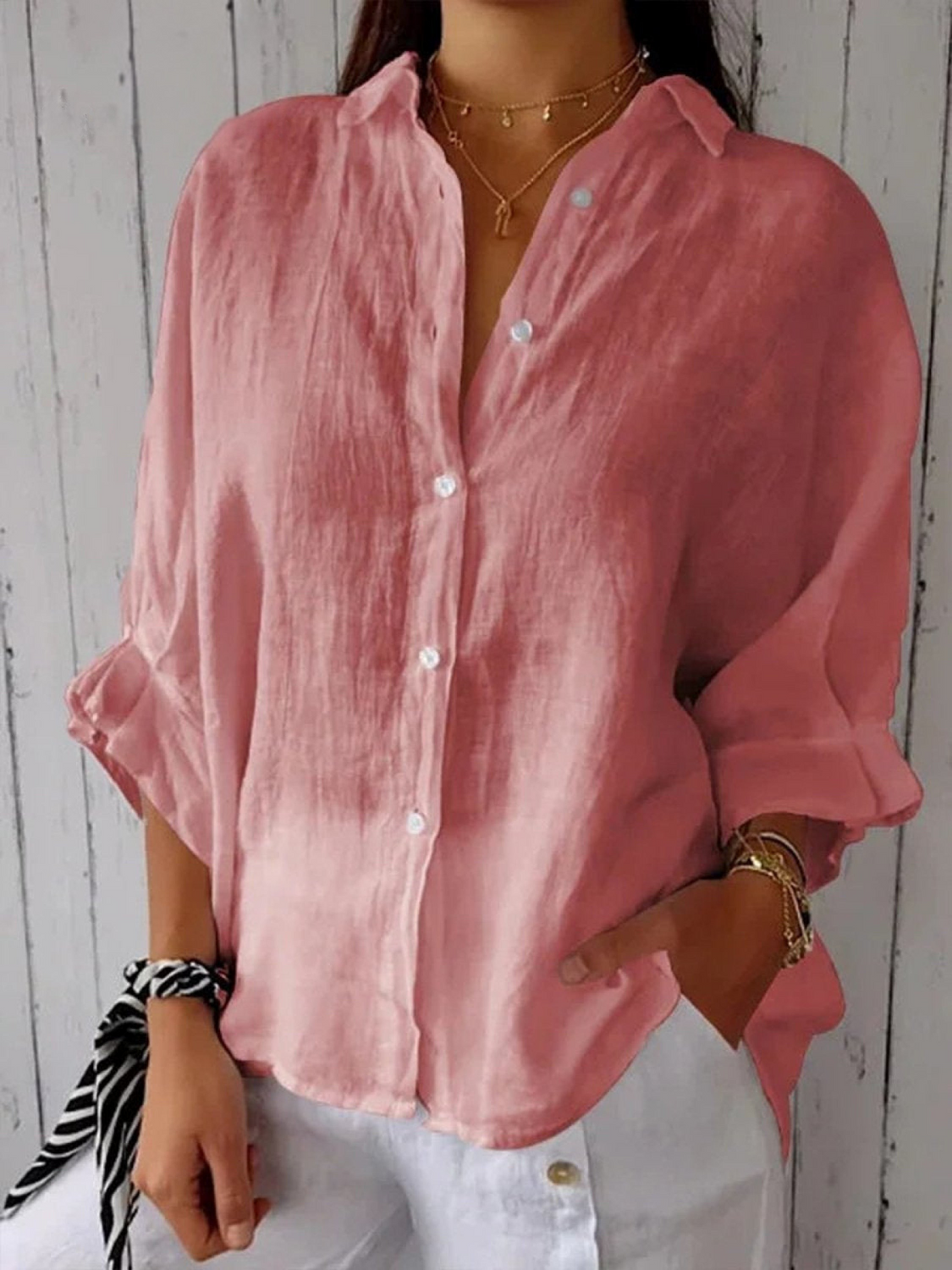 Women's Casual Tie-back Shirt