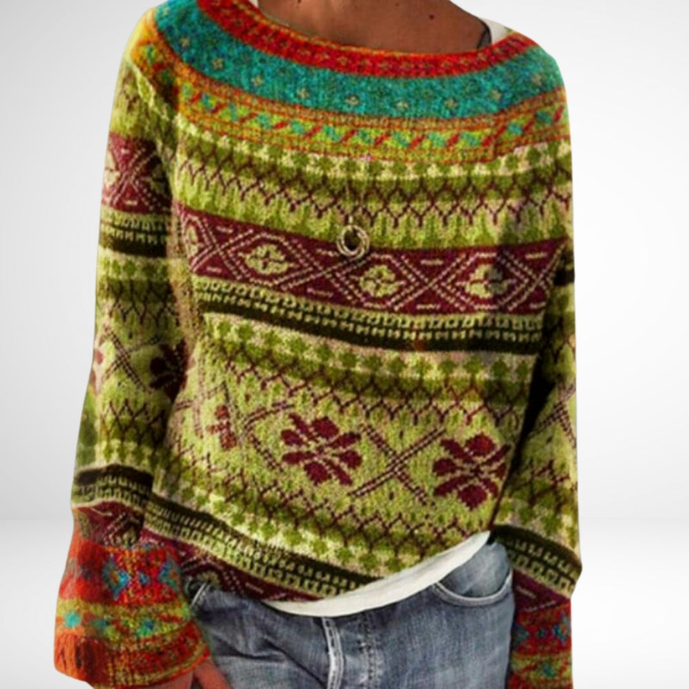 Freya | Retro fall sweater