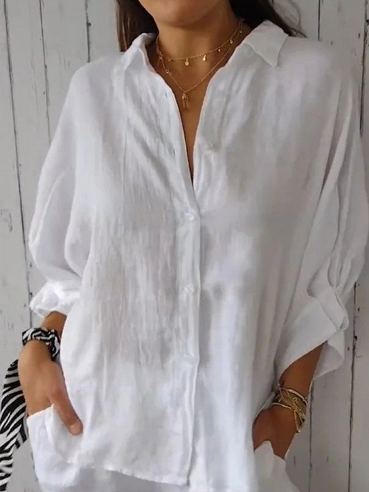 Women's   Casual Tie-back Shirt