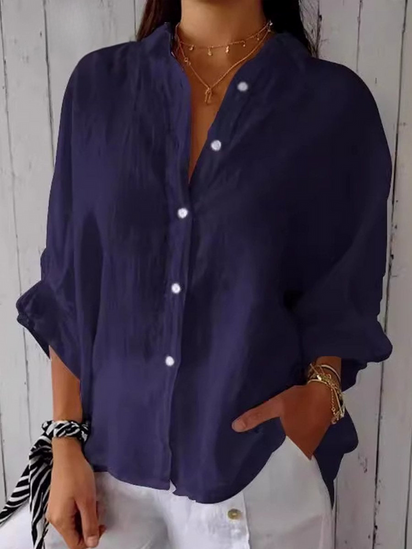 Women's   Casual Tie-back Shirt