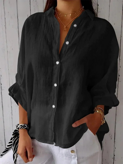 Women's   Casual Tie-back Shirt
