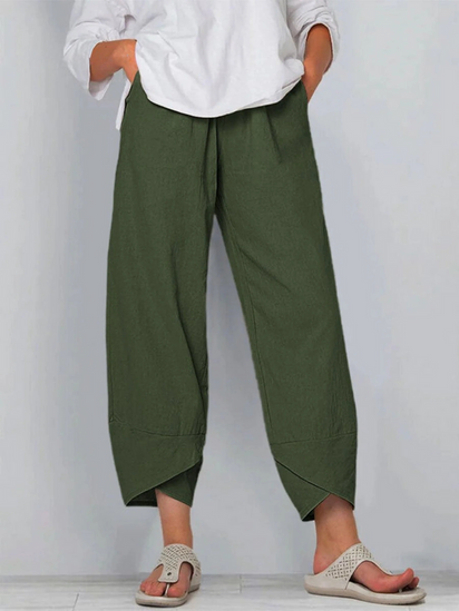 Women's Solid Color Loose Elegant Casual Simple Pants