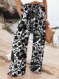 Women's  Floral  Art Printed Casual Pants