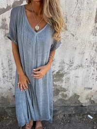 Stylish  V-neck Dress