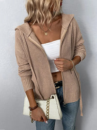 Women's Sweater Hooded Cardigan Jacket