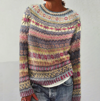 Tallin - Comfortable Printed Cardigan