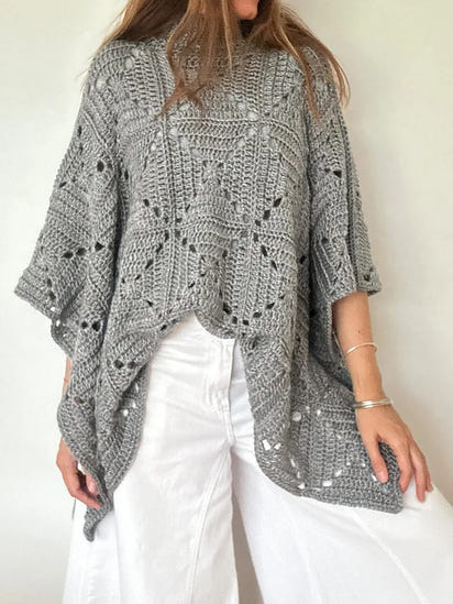 Women's Batwing Sleeve Knitted Sweater