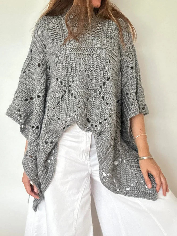 Women's Batwing Sleeve Knitted Sweater