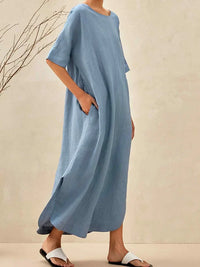 Women‘s Linen A-Line  Dress