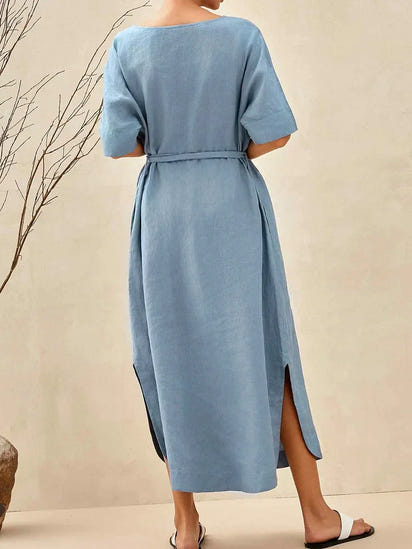 Women‘s Linen A-Line  Dress
