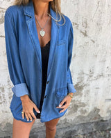 MIREIA - CASUAL DENIM BLAZER