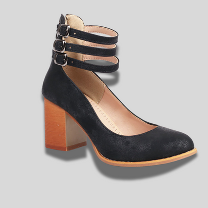 Caa™ | Flat sandals with ankle strap and chunky heel for women