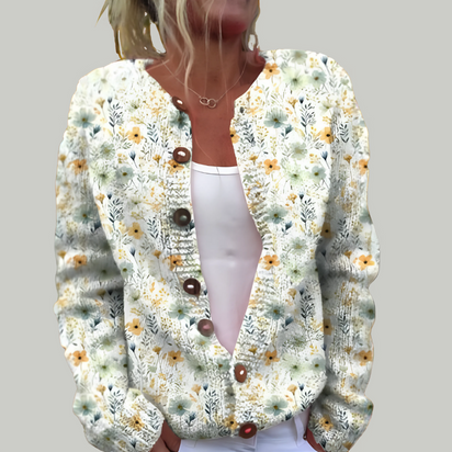 Silvana | Cardigan with floral print