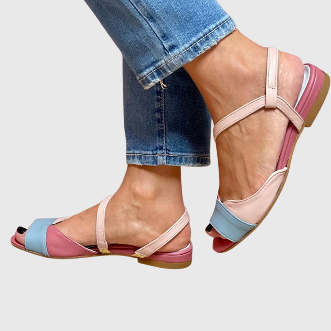Christine™ – Colour Block Asymmetrical Sandals for Women