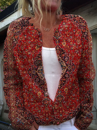 Vintage Art Casual Cozy Long Sleeve Sweater