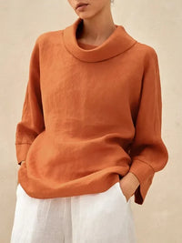 Women's Linen Casual Casual Long Sleeve Top