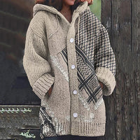 Vintage We Will Be Free Art Print Cozy Button Sweater