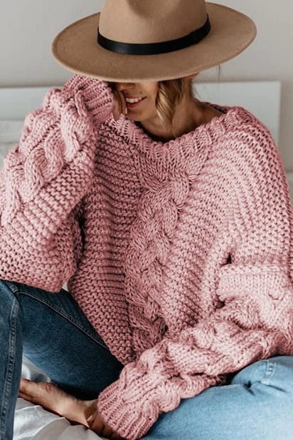 Once Upon A Fall Cable Knit Sweater