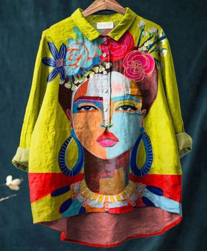 Freda Oil Painting Shirt