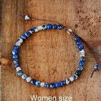 Handmade Purple Jasper Stone Adjustable Bracelet