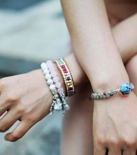 Natural Amazonite Tree Of Life Bead Bracelet