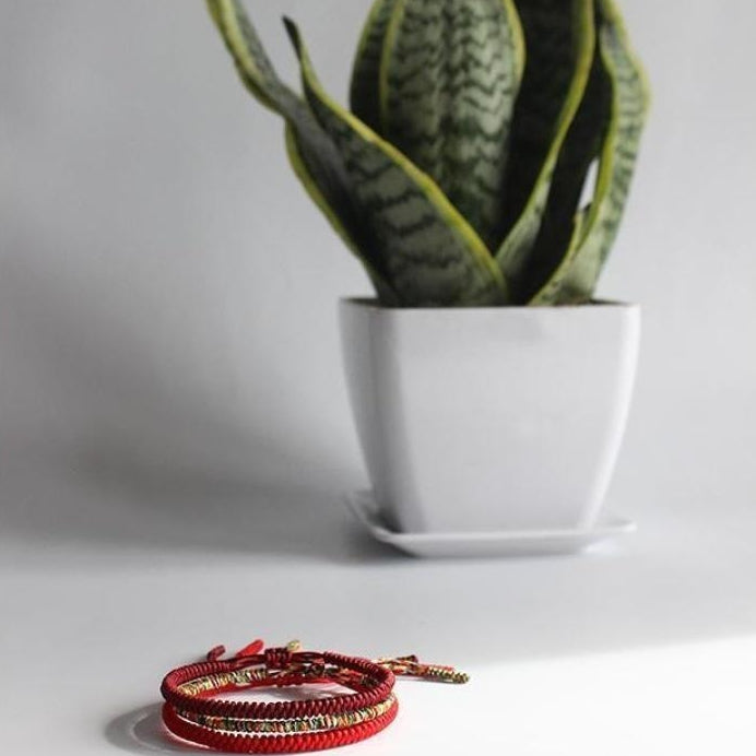 Tibetan Buddhist Handmade Lucky Knots Bracelet