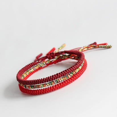 Tibetan Buddhist Handmade Lucky Knots Bracelet